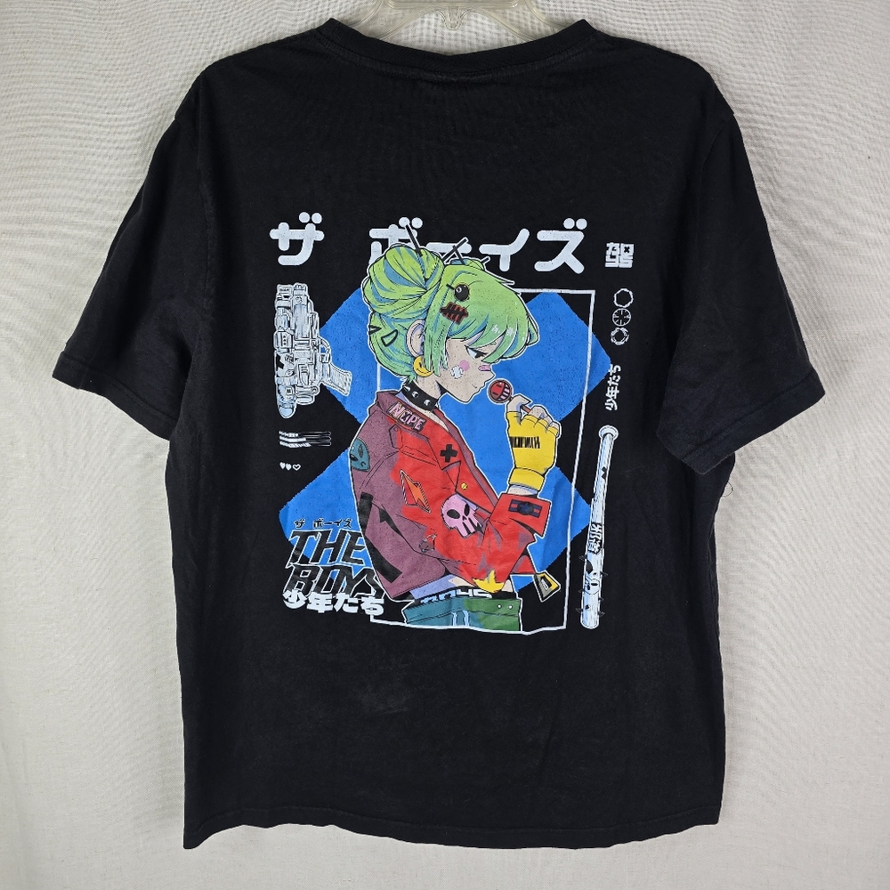 The Boys Mens XL Sucker Punch Tee Black Anime Tshirt